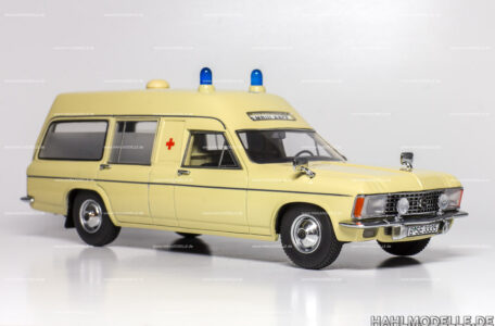 Modellauto Opel | hahlmodelle.de | Opel Admiral Krankenwagen LWB (Miesen)