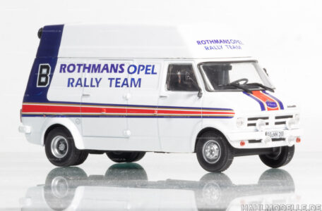 Modellauto | hahlmodelle.de | Opel Bedford Blitz, Opel Rothmans Rallye Team Servicefahrzeug
