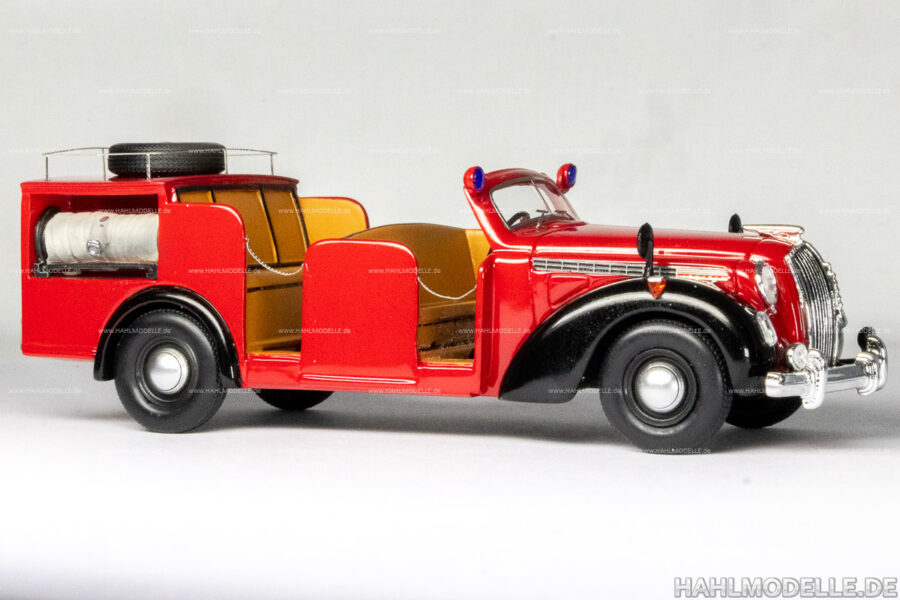 Modellauto | hahlmodelle.de | Opel Admiral 1937, Feuerwehr Hofheim Mannschaftstransporter